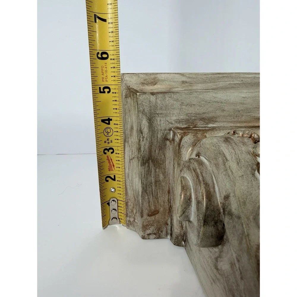 Vintage Midcentury Hollywood Regency Gold‎ Tone Wall Bracket Corbel Shelf 9-1/4